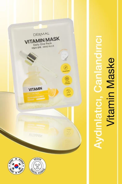 Dermal Kuru ve Yorgun ciltler için Nemlendrici ve Canlandırıcı Kore Maskesi 23 gr ürün görseli 1