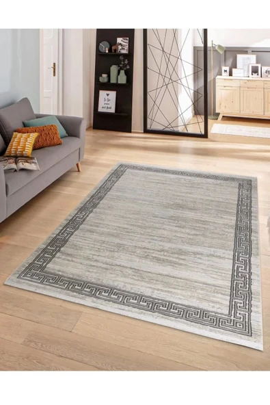 Pyramid Modern Salon ve Oturma Odası Halısı - Krem Gri PTR-308 CREAM GREY ürün görseli 1