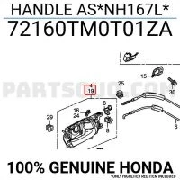 Honda City 2009-2013 Kapı Kolu İç Sol (Oem No: 72160-Tm0-T01Za) ürün görseli 1