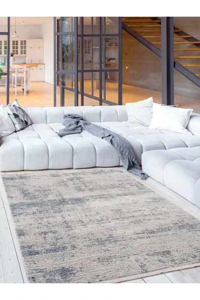 Breda Modern Salon ve Oturma Odası Halısı - Mavi ürün görseli 1