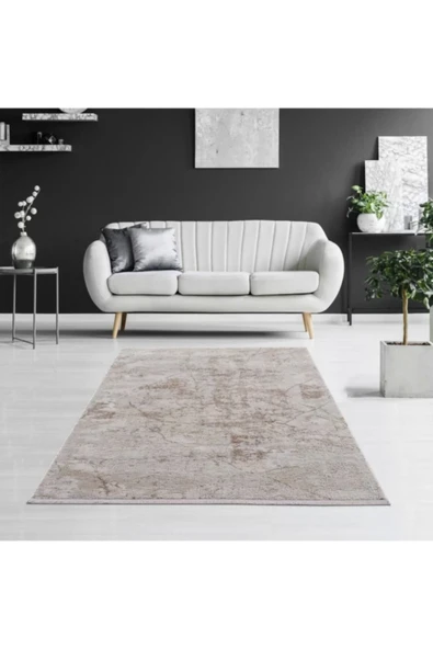 Breda Modern Salon ve Oturma Odası Halısı - Kahverengi ürün görseli 1