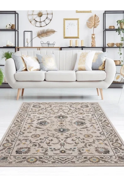 Safir Modern Salon ve Oturma Odası Halısı - Gri ürün görseli 1