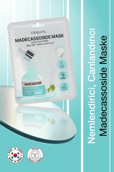 Dermal Kuru ve Yorgun Ciltler için Nemlendirici ve Canlandırıcı Madecassoside Kore Maskesi 23 gr ürün görseli 1