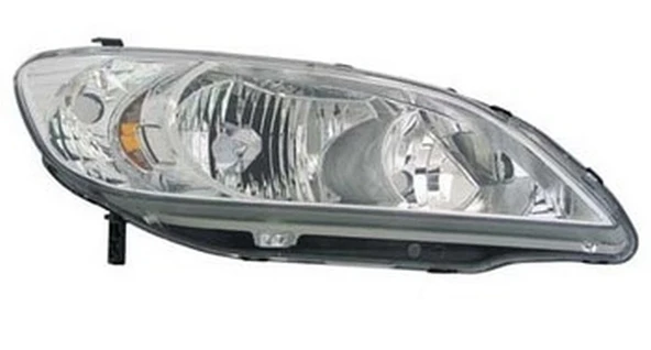 Honda Civic Sedan 2004-2005 Far Lambası Sol Manuel (Sinyali Sarı)(Camı Setli) (Park Lamba Deliksiz) (Tyc (Adet) (Oem No: ürün görseli 1