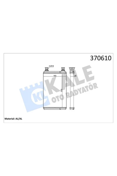 KALE Mercedes Kalorıfer Radyatoru S-Class W221 05>13 C216 06>13 - 370610 ürün görseli 1