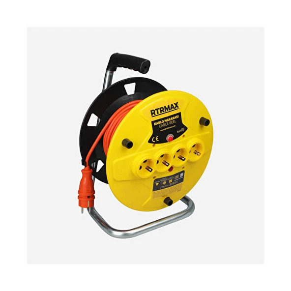 RTRMAX REM31550 MAKARALI UZATMA KABLOSU AÇIK TİP 50mt 3x1,5 mm ürün görseli 1