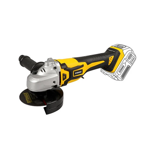 RTX2055B AKÜLÜ AVUÇ TAŞLAMA 115MM, 18V (KÖMÜRSÜZ) *AKÜSÜZ SATILMAKTADIR* RTRMAX X-LION ürün görseli 1