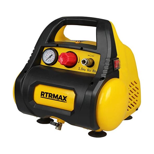 RTRMAX RTM720 YAĞSIZ HAVA KOMPRESÖRÜ 6 LT, 1.5 HP/1.1KW ürün görseli 1