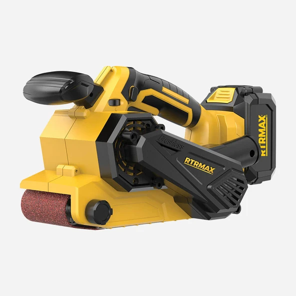 Rtrmax Rtx2045 Akülü Kömürsüz Devi̇r Ayarli 18v 4 Ah Çi̇ft Akü Tank Zimpara ürün görseli 1