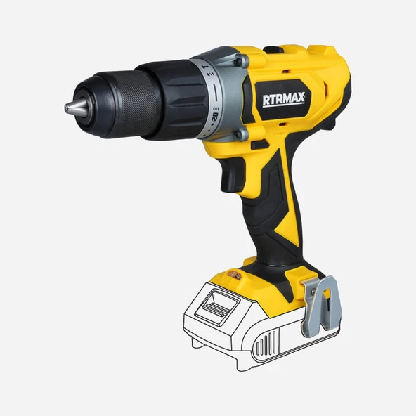 RTX1820B Şarjlı Darbeli Matkap(AKÜSÜZ SATILMAKTADIR) ürün görseli 1