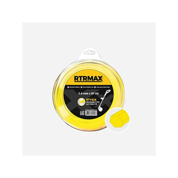 RTRMAX RTY443 TIRPAN MİSİNASI SARI ALTIGEN 3.3MM*900M ürün görseli 1
