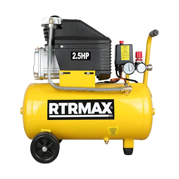RTRMAX RTM724 HAVA KOMPRESÖRÜ 24 LT, 2.5 HP/1.9 KW ürün görseli 1