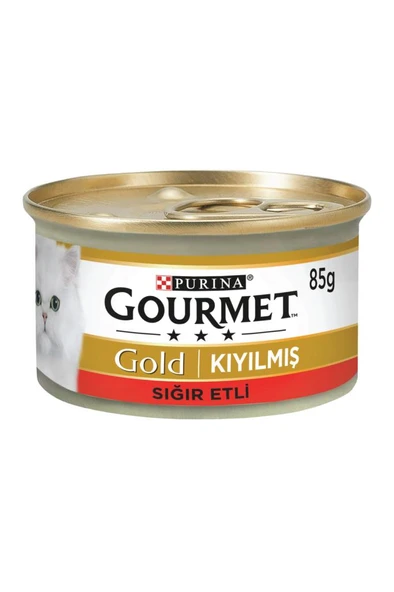Gourmet Gold Kıyılmış Sığır Etli Kedi Konservesi 85 gr*24 ADET ürün görseli 1