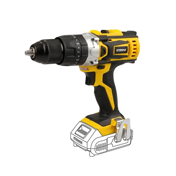 RTX1816B AKÜLÜ DARBELİ MATKAP 18V *AKÜSÜZ* RTRMAX X-LION ürün görseli 1