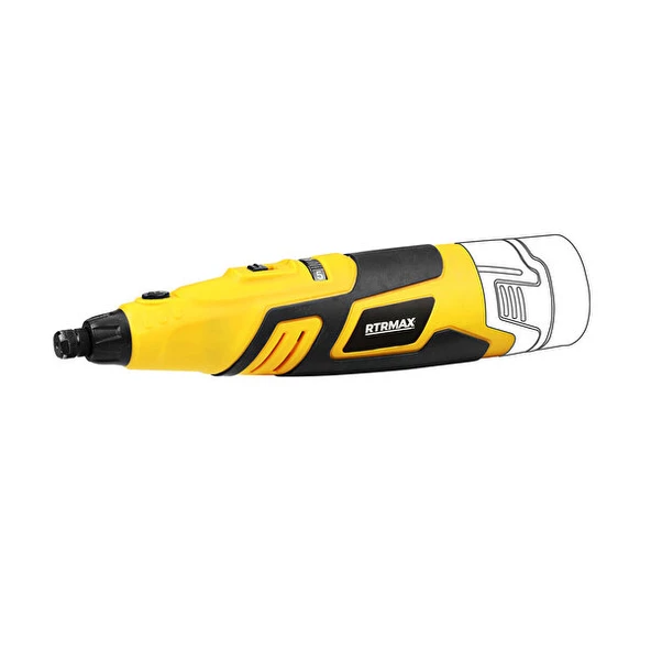 RTRMAX RTX1234B AKÜLÜ MİNİ KALIPÇI TAŞLAMA 12V X-LION *AKÜSÜZ SATILMAKTADIR* ürün görseli 1