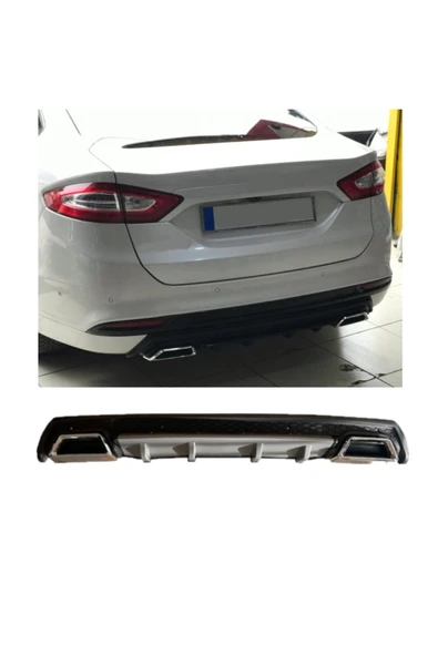 OTO H.İ.T. FORD MONDEO MK3 UYUMLU BODY KİT DİFÜZÖR 2 ÇIKIŞ KARE GRİ MODEL 3 ürün görseli 1