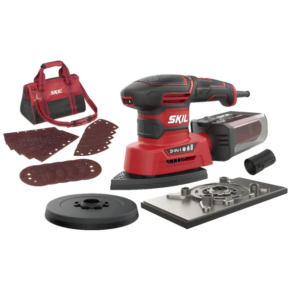 SKIL 7280DA 3 İN 1 MULTİ  ZIMPARA 250W ÇANTALI ürün görseli 1