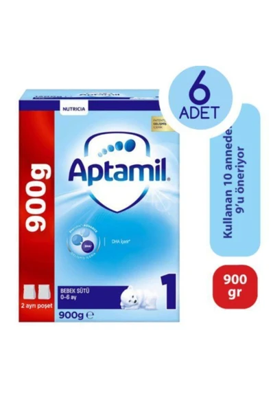 Aptamil Pronutra 1 Devam Sütü 900 gr 0-6 Ay 6 Adet ürün görseli 1