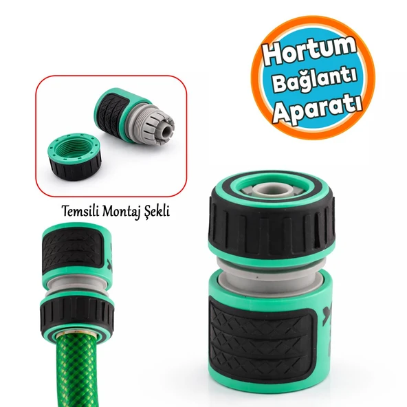 (1 Adet) 1/2 İnç Hortum Adaptörü Sök Tak Sistem Sulama Başlığı Bağlantı Adaptörü Yarım Parmak ürün görseli 1