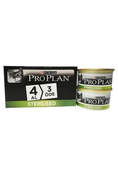 Proplan Sterilised Somonlu Kısırlaştırılmış Kedi Konservesi 85 Gr*24 ADET ürün görseli 1