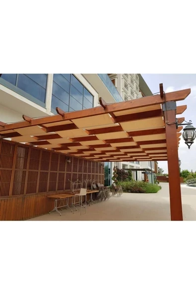 sizenelazım Krem Su Geçirmez Oxford Kumaş Dekoratif Gölgelik 0.5m X 17m ürün görseli 1