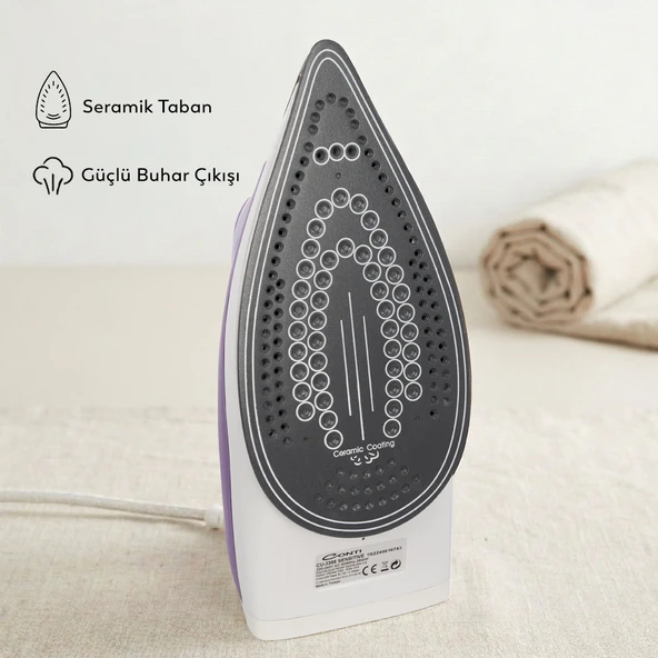 Conti CU-3388 Sensitive 2600 Watt Buharlı Ütü Mor - Resim 5