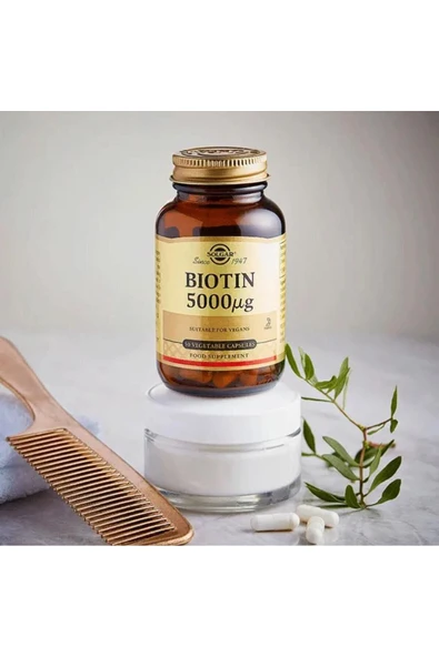 Solgar Biotin 5000 Mcg 50 Kapsül - Resim 2