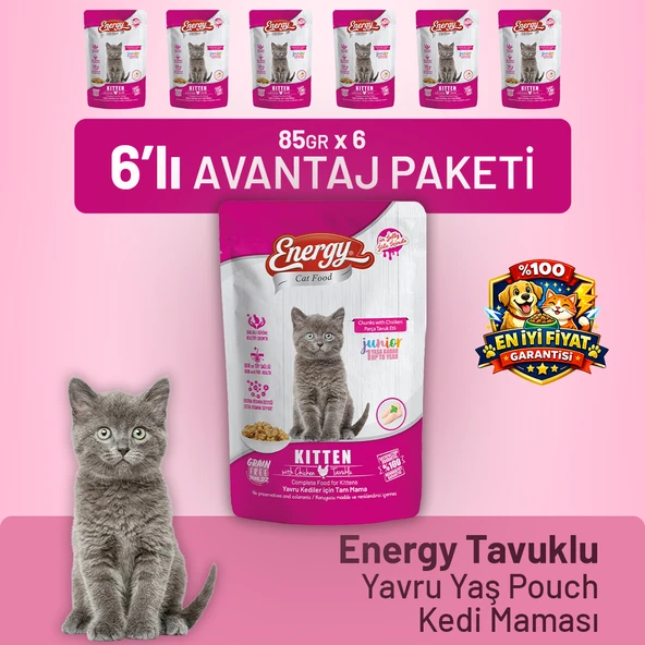 Tavuklu Yavru Yaş Kedi Maması 85 g - 6 Adet ürün görseli 1