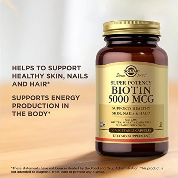 Solgar Biotin 5000 Mcg 50 Kapsül - Resim 4