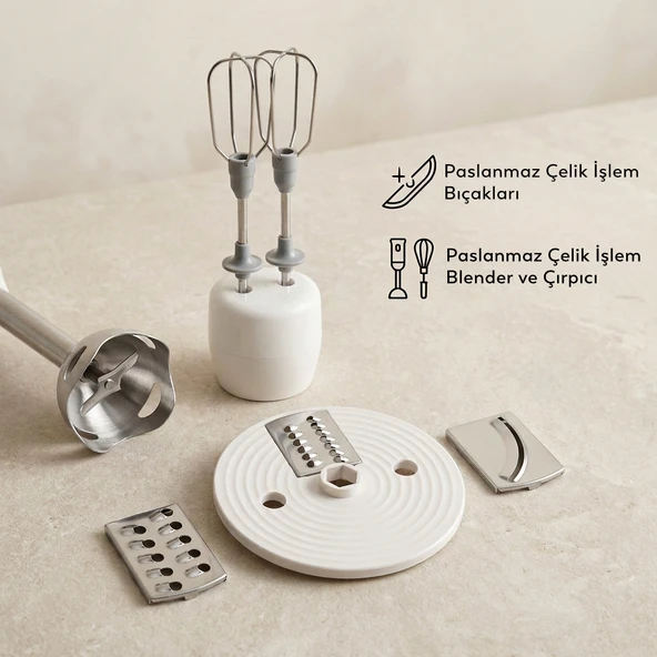 Conti CMD-502 Servomax Blender Set Krem - Resim 5