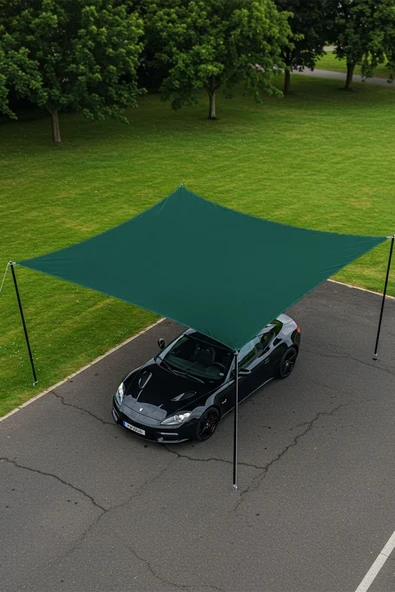 sizenelazım Su Geçirmez Araba Gölgelik Güneşlik Tentesi Oxford Kumaş 280cmx400cm Ebat ürün görseli 1