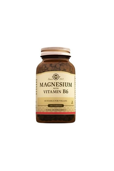 Solgar Magnesium Vitamin B6 100 Tablet ürün görseli 1