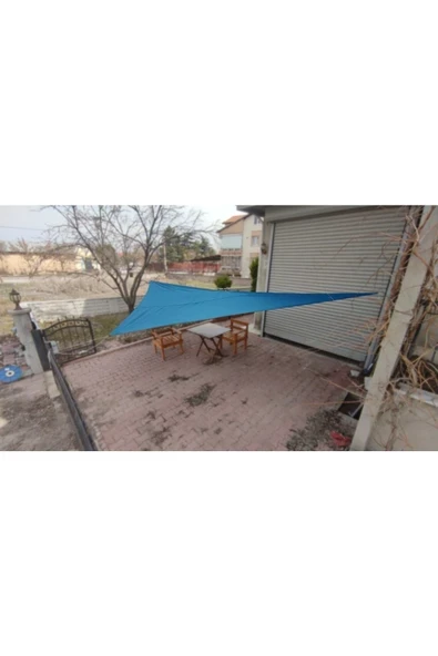 sizenelazım Mavi Üçgen Gölgelik Oxford Kumaş 190gr M² 3 X 3 X 4.25 M ürün görseli 1