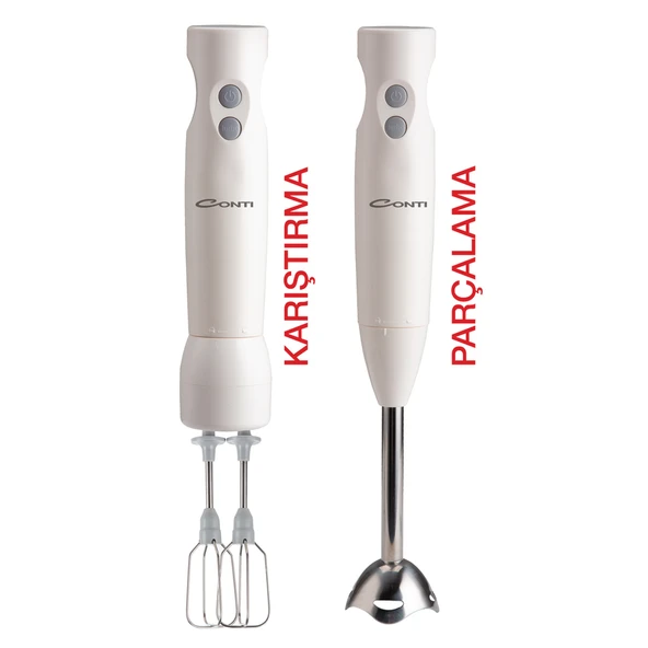 Conti CMD-208 Multiset 3 Blender Set Krem - Resim 2