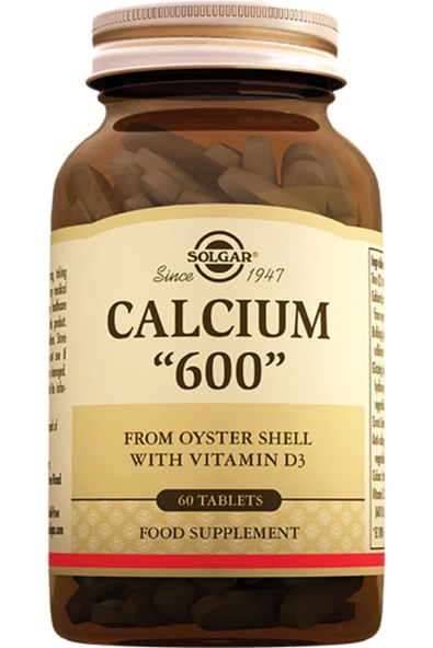 Solgar Calcium 600 Mg Oyster 60 Tablet ürün görseli 1