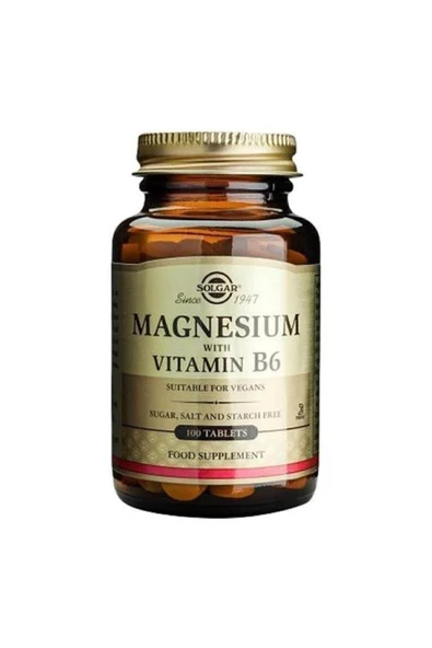 Solgar Magnesium Vitamin B6 100 Tablet ürün görseli 1