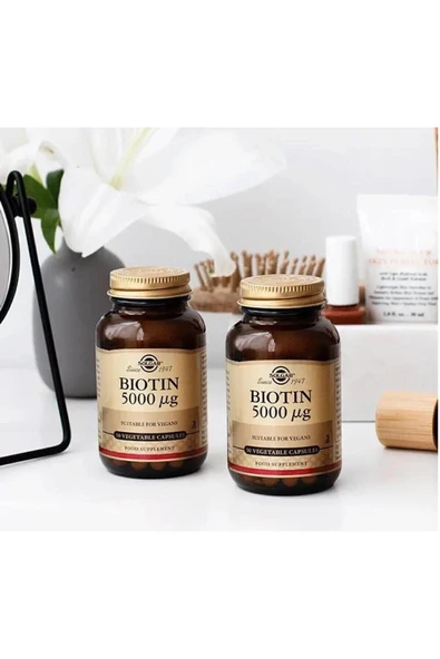 Solgar Biotin 5000 Mcg 50 Kapsül 2 Adet - Resim 2