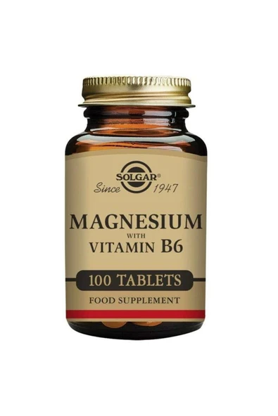 Solgar Magnesium With Vitamin B6 100 Tablet ürün görseli 1