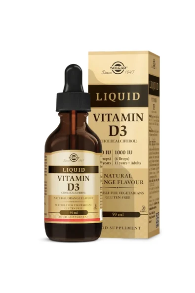 Solgar Vitamin D3 Liquid 59 Ml (Sıvı Vitamin D3) ürün görseli 1