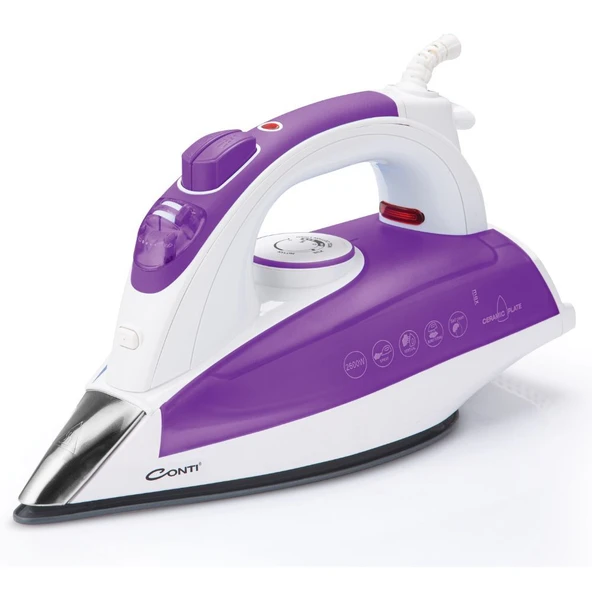 Conti CU-3388 Sensitive 2600 Watt Buharlı Ütü Mor ürün görseli 1