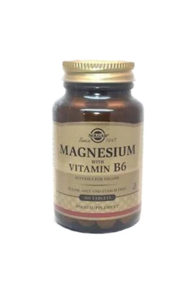 Solgar Magnesium With Vitamin B6 100 Tablet ürün görseli 1