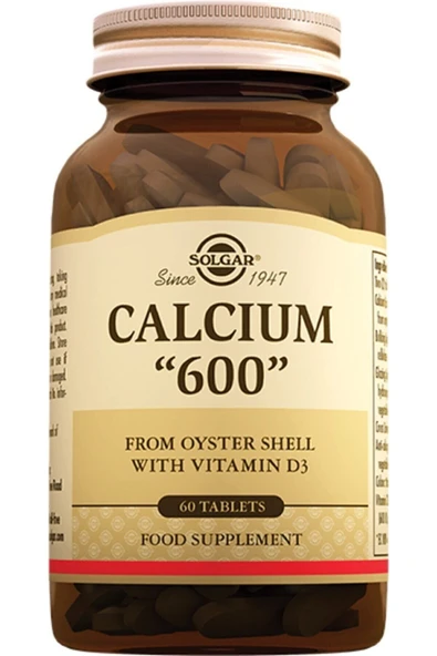 Solgar Calcium 600 Mg Oyster 60 Tablet (kalsiyum) ürün görseli 1