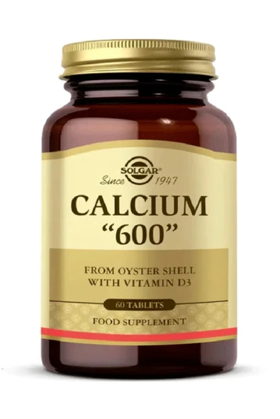 Solgar Calcium 600 Mg Oyster 60 Tablet (kalsiyum) ürün görseli 1