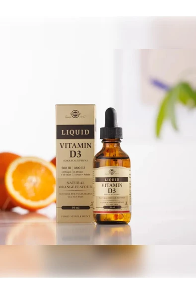 Solgar Vitamin D3 Liquid 59 Ml (Sıvı Vitamin D3) ürün görseli 1