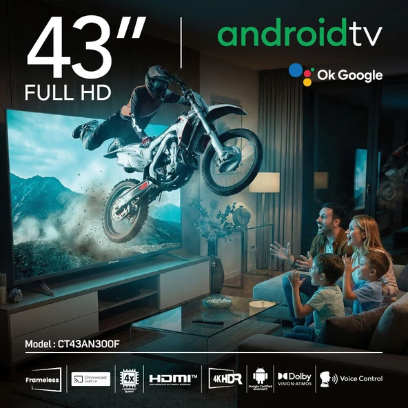 Conti CT43AN300F 43 Full HD Frameless Android Tv - Resim 6