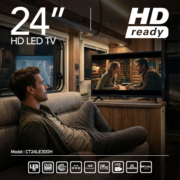 Conti CT24LE300H 24 HD Tv - Resim 6