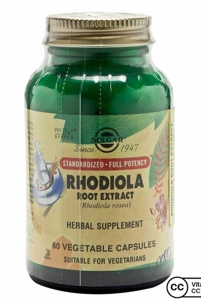 Solgar Rhodiola Root Extract 60 Kapsül ürün görseli 1