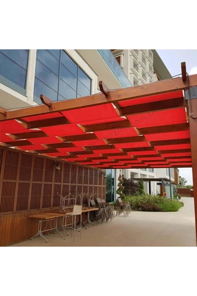 sizenelazım 50cm x 16.5m Kiremit Su Geçirmez Dekoratif Gölgelik Battı Çıktı ürün görseli 1