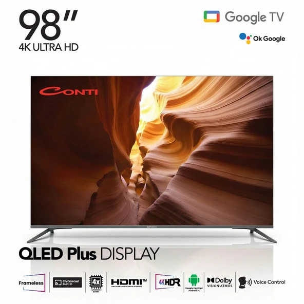 Conti CT98OG300U 98 4K QLED Plus UHD Google Tv ürün görseli 1