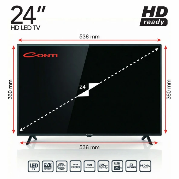 Conti CT24LE300H 24 HD Tv - Resim 3
